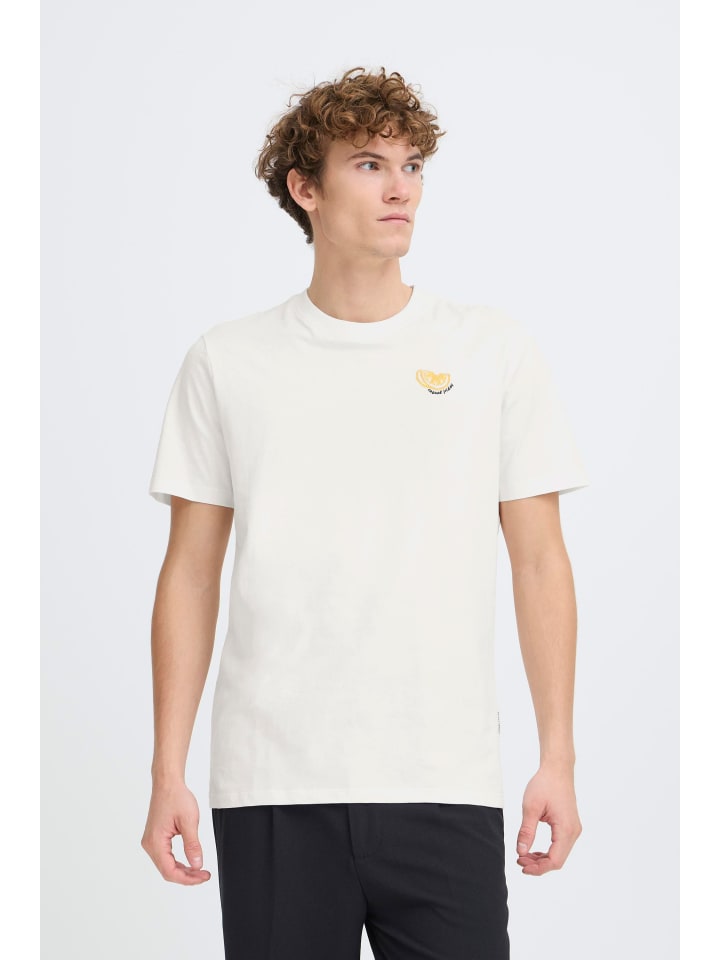 Rundhalsshirt CFSundin in Weiß