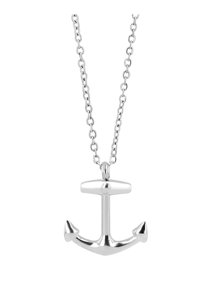 Unisex Halskette mit Anhänger – aus Edelstahl in silber