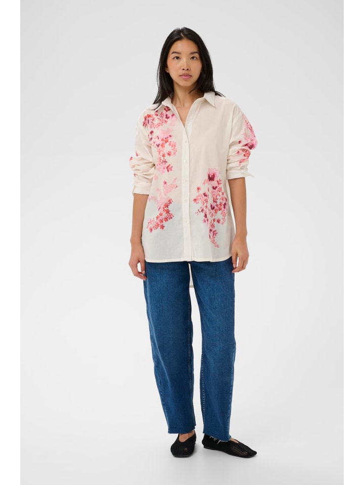 Langarm - Hemd AleiaPW Gerade Passform in Pink Shadow Flower Print