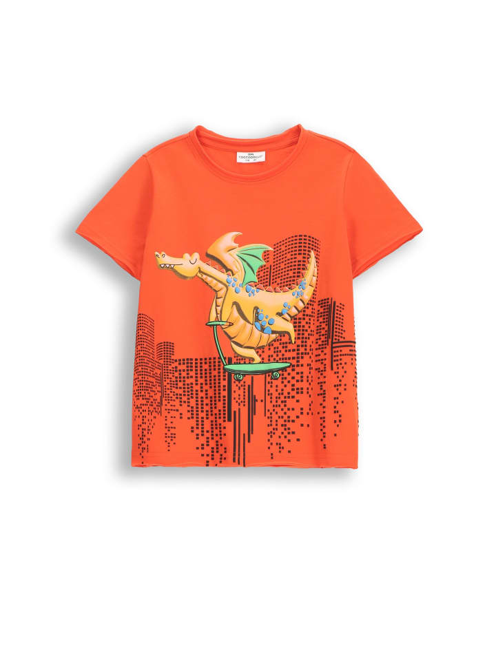 T-Shirt mit kurzen Ärmeln in rot