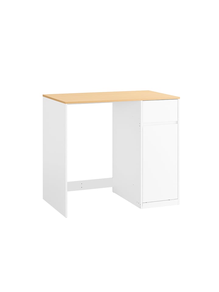Waschmaschinenunterschrank in Reinweiß - (W) 60 x (H) 90 x (L) 100 cm