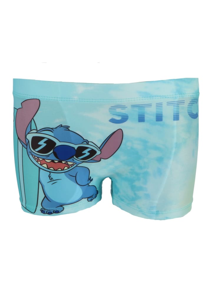 Lilo & Stitch Schwimmboxer Strandhose Badehose für Kinder in Blau