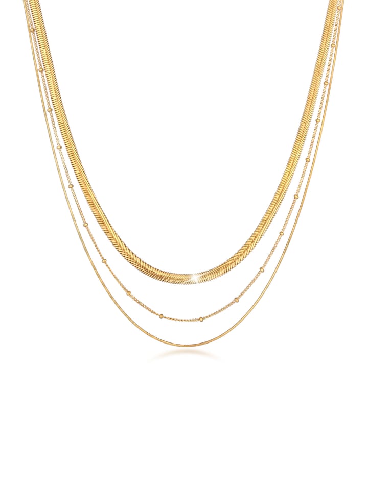 Halskette 925 Sterling Silber in Gold