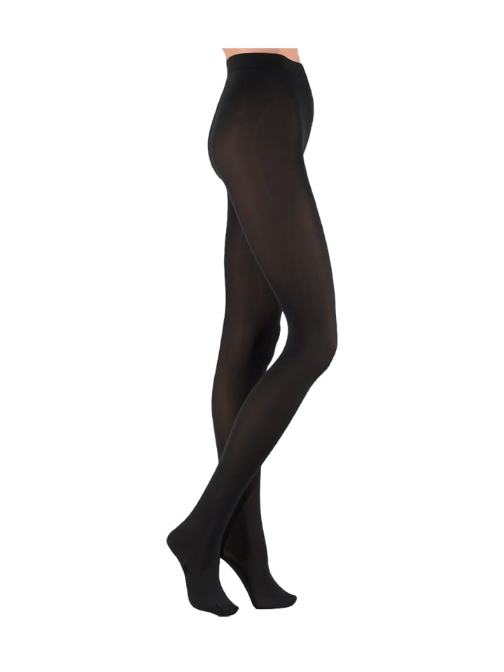 Mikrofaser-Strumpfhose CORTINA in black