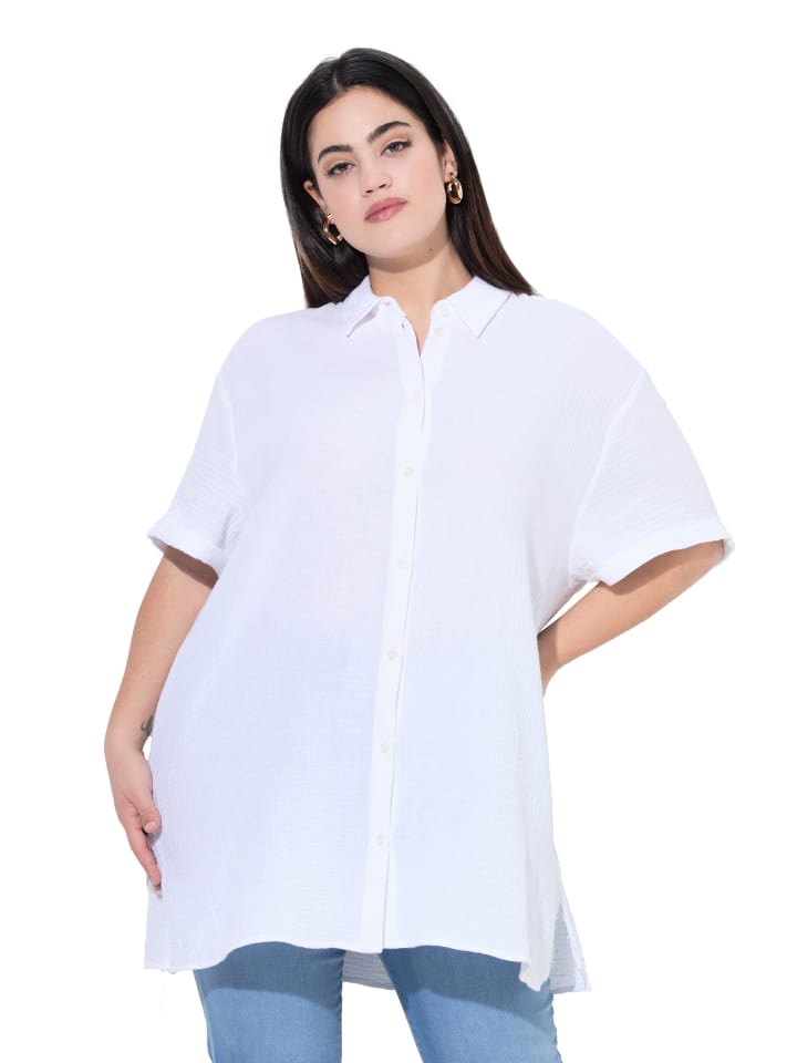 Bluse in schneeweiß
