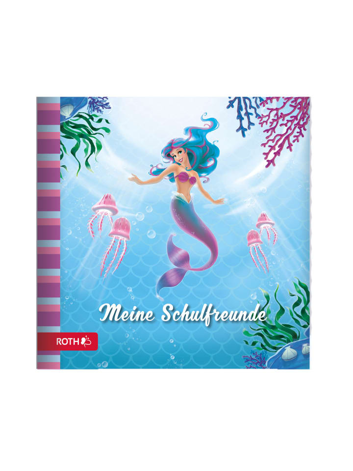 Design Freundebuch Meerjungfrau in Blau