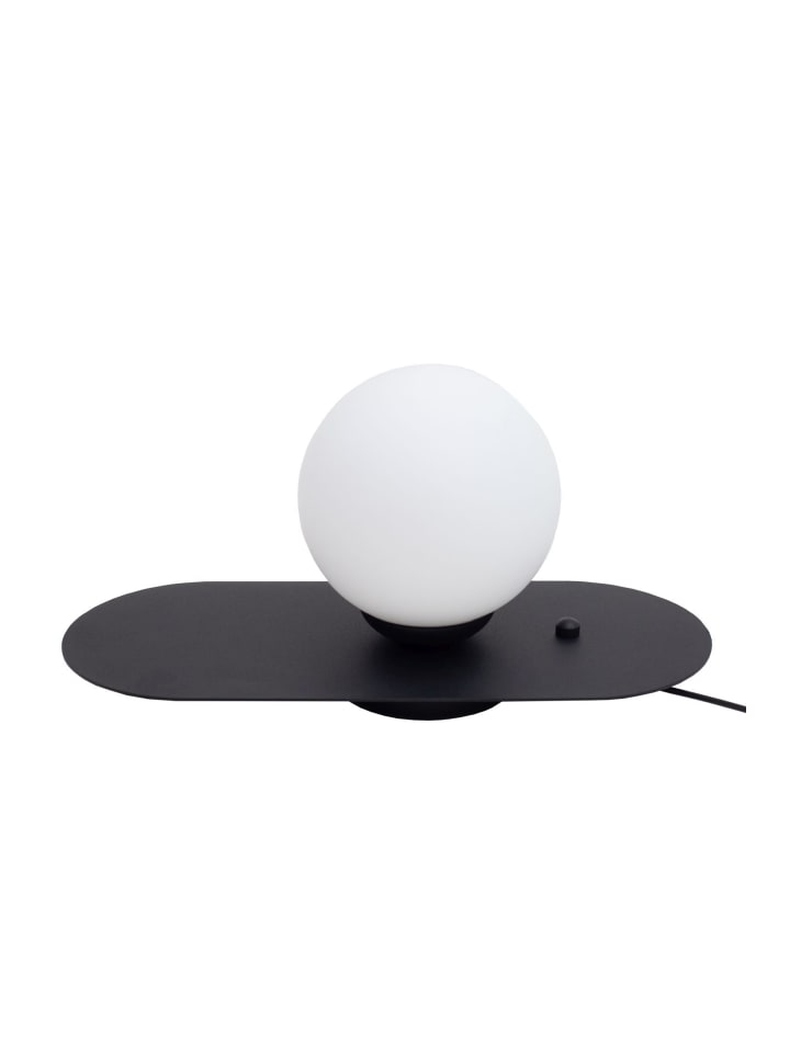 Tischlampe (B)15 x (L)35 x (H)22 cm in Schwarz Weiß