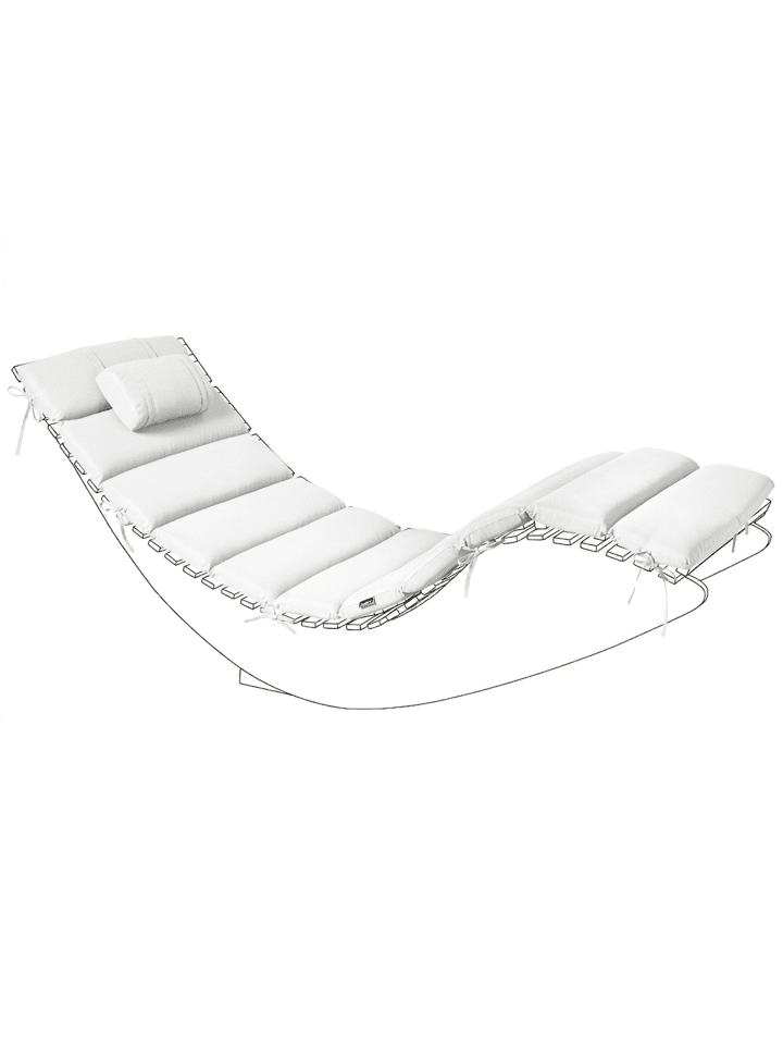 Auflagen BRESCIA PREMIUM in Weiß - (W) 60 x (H) 5 x (L) 180 cm