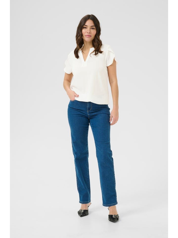 Kurzarm-Bluse KAhaley Regular fit in Chalk