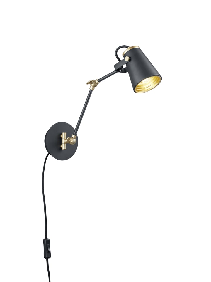Wandleuchte EDWARD in schwarz matt