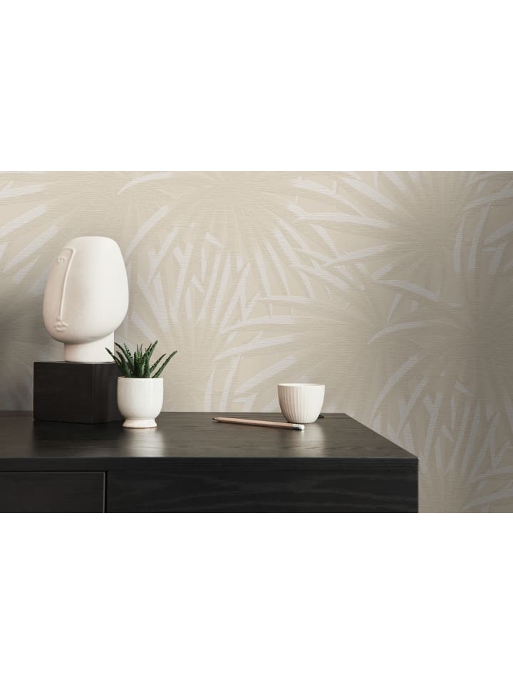 Tapete Palm Grace in Beige 