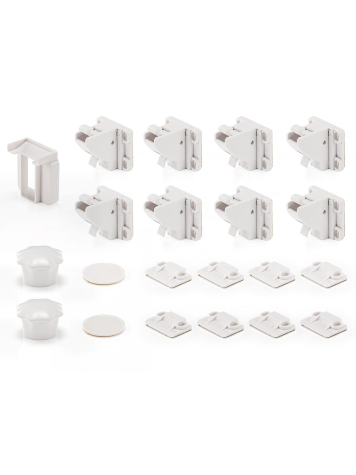 8er Pack Magnetschloss schnelle und in weiss