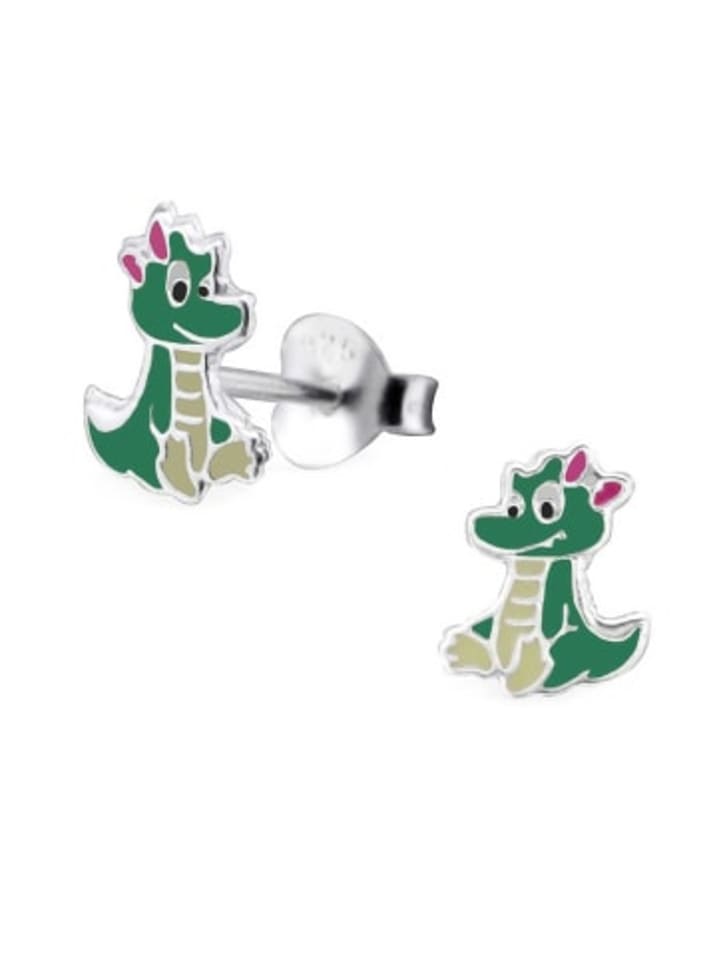 Silber Ohrringe 925 Dino 0,7 cm x 0,8 cm