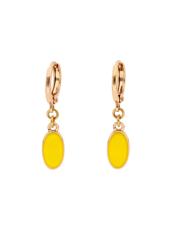 Women Pair Of Earrings in Yellow