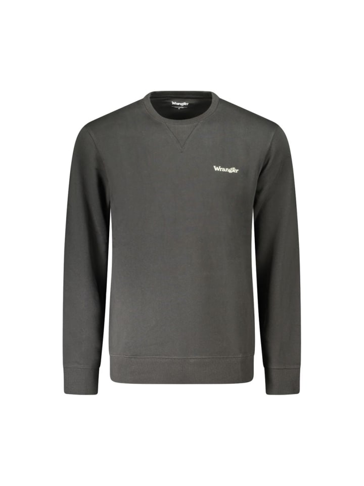 Schwarz Baumwolle Herren Sweatshirt