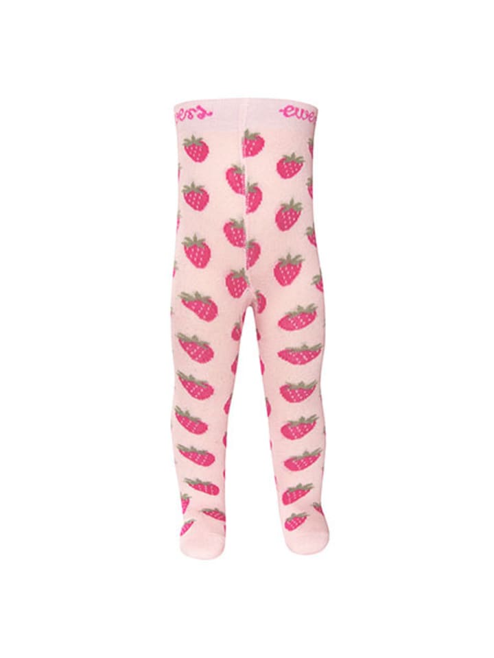 1er Pack Strumpfhose Erdbeeren allover in baby rose