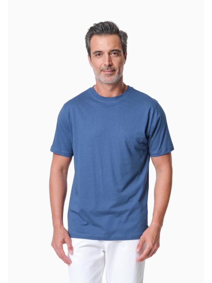 T-Shirt "TANNJU" in Hellnavy