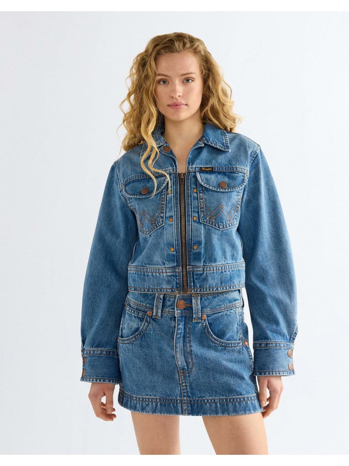 Jeansjacke Super in Cowboy Fade