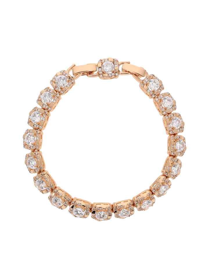 Women Bracelet in Rose Gold White