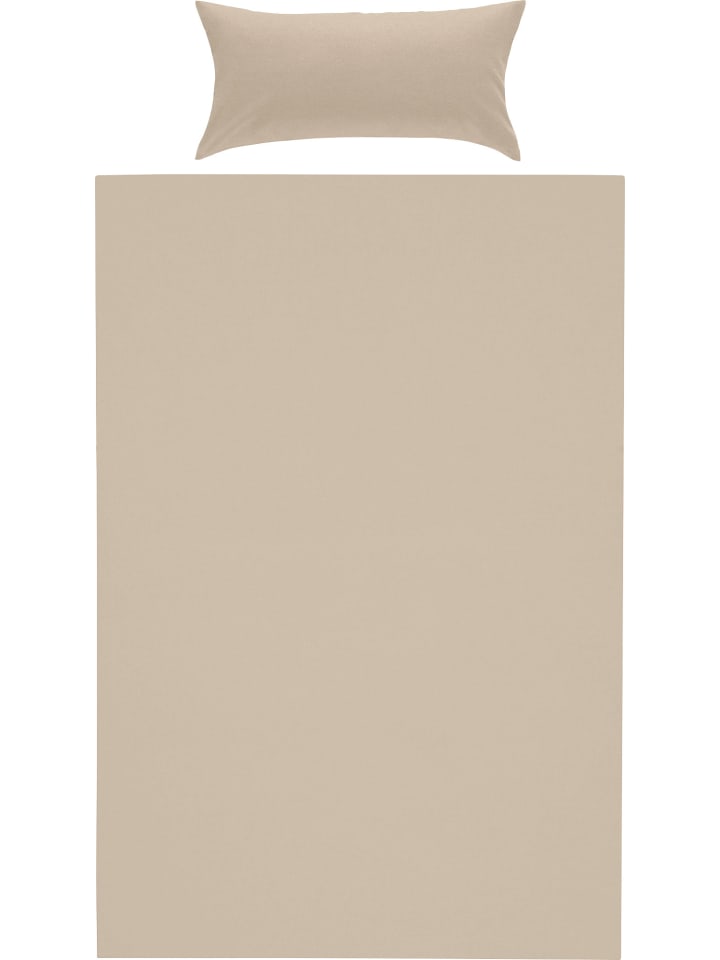 Edel Flanell Bettwäsche Nördlingen in beige