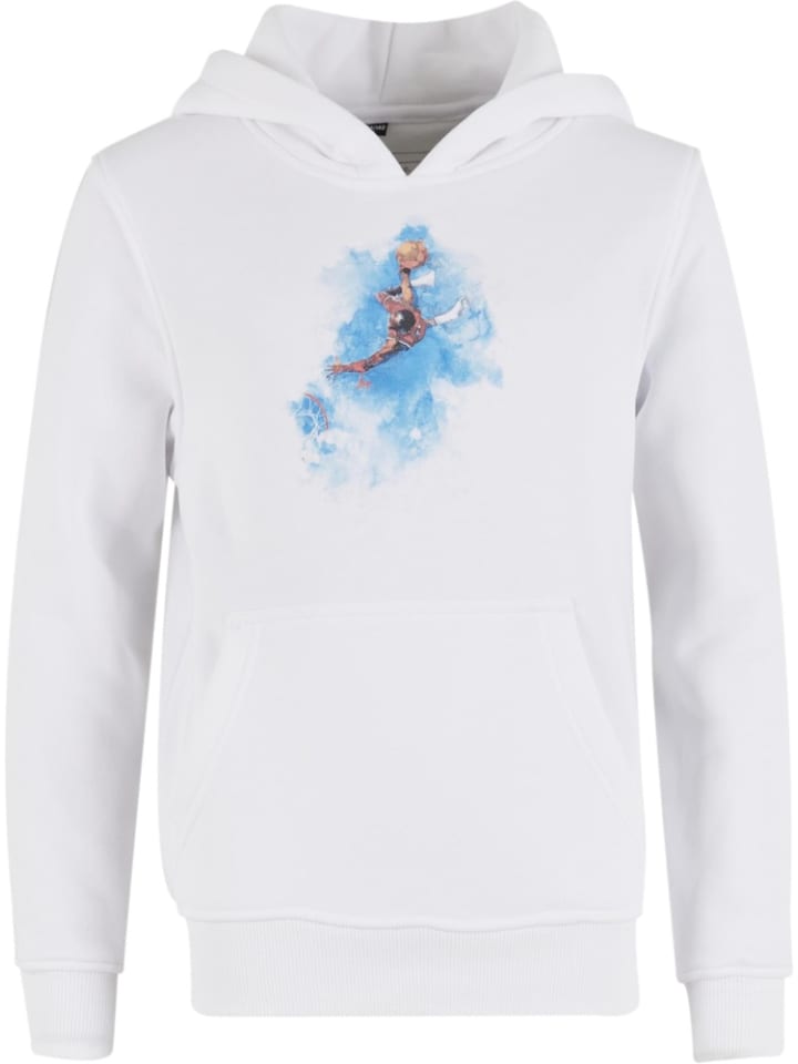 Kinder Hoodie "Basketball Clouds Hoody Kids White 158/164" in Weiß