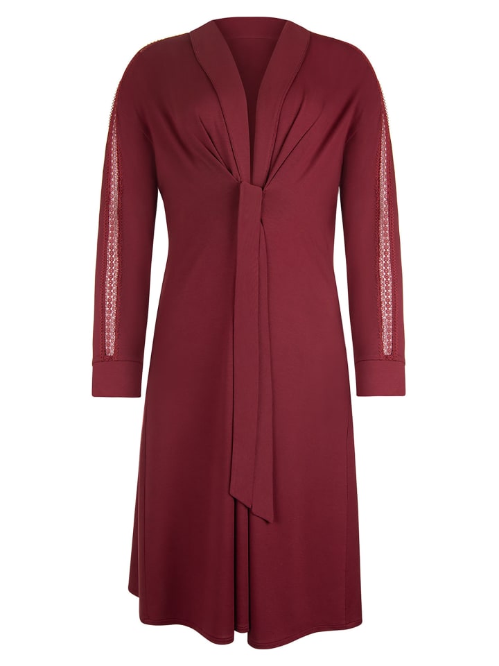 Morgenmantel, 100 cm in garnet red