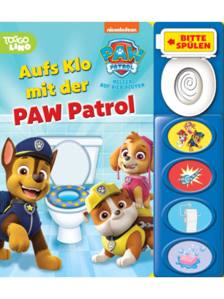 Buch - PAW Patrol - Aufs Klo mit der PAW Patrol - Mein Klo-Soundbuch - Pappbild