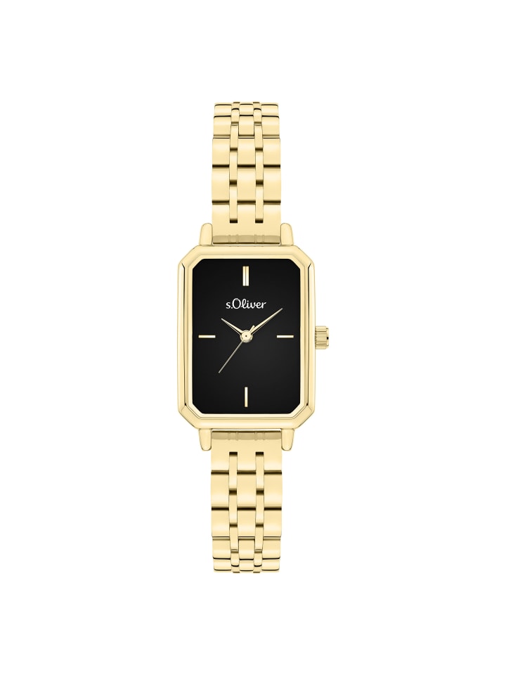 Armbanduhr The Rectangular in gold