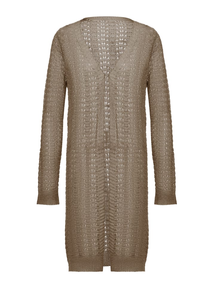 Damen Cardigan in Taupe