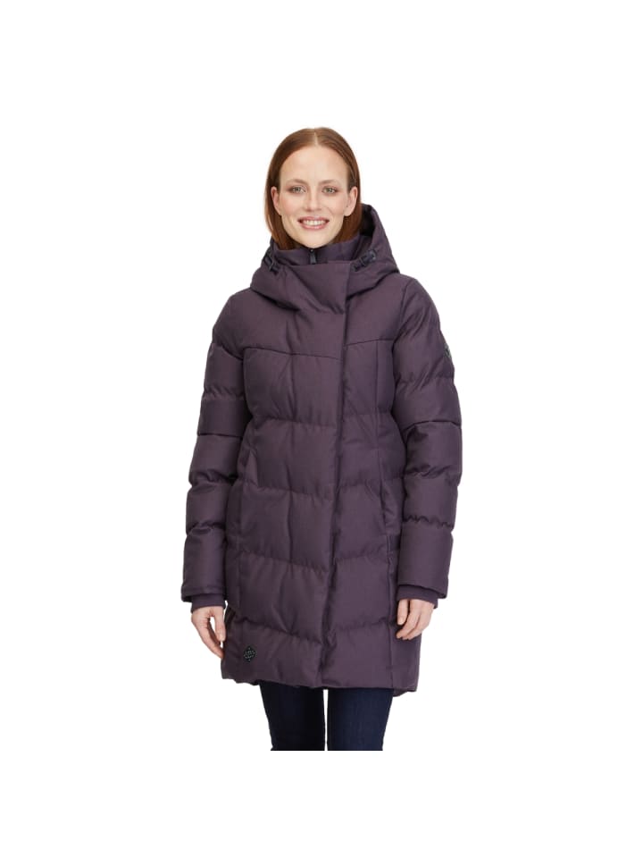 Pavla Steppmantel in plum