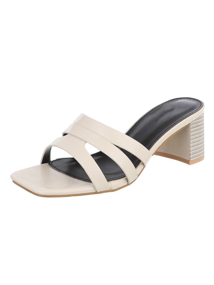 High-Heel Sandalette in Beige