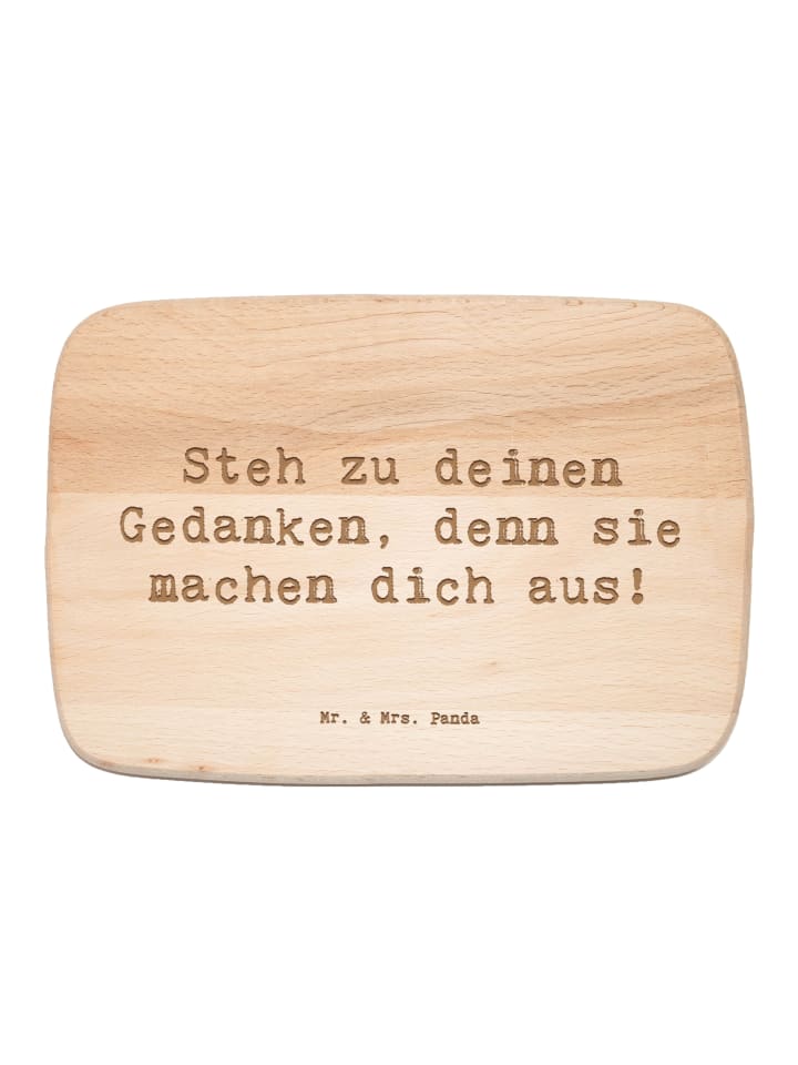 Holzbrett Spruch Mutig zu seinen Meinungen steh... in Transparent