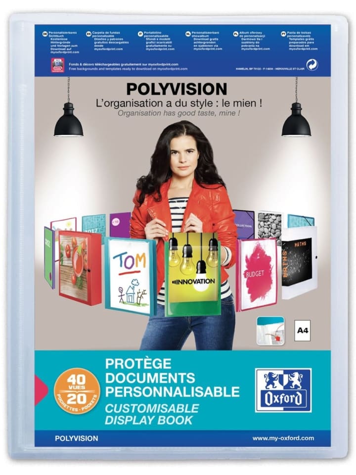Sichtbuch polyvision A4 20 Hüllen farblos