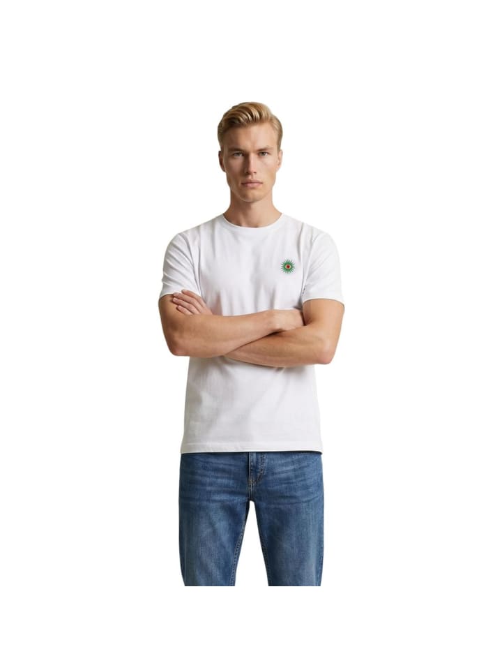 Weiß Bio-Baumwolle T-Shirt