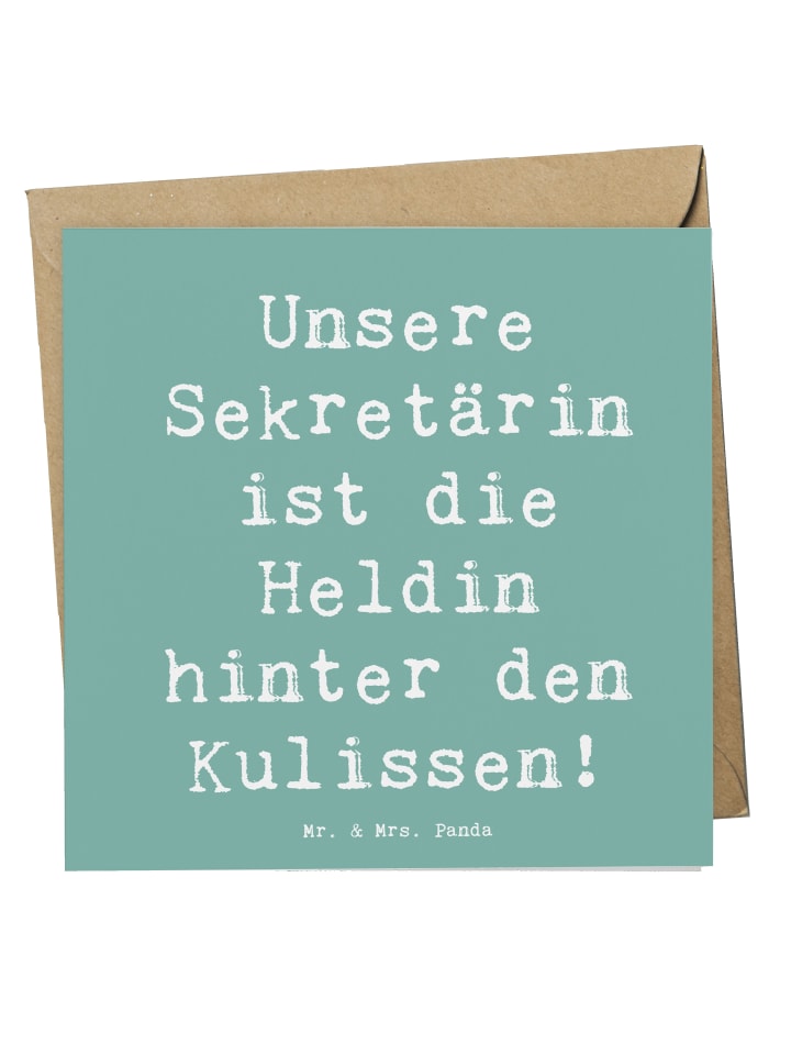 Grußkarte Spruch Sekretärin Heldin mit Spruch in Meeresbrise