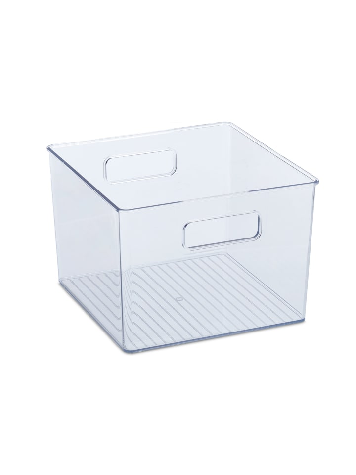2 x Kühlschrank-Organizer in Transparent - (B)21 x (H)15,5 x (T)21 cm