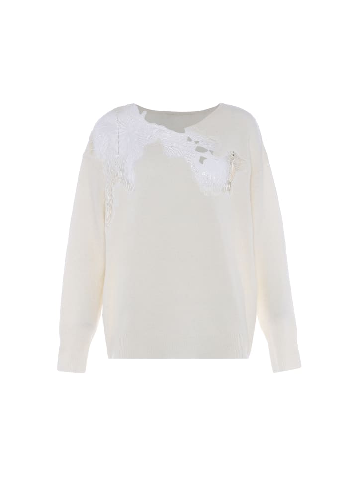 Damen Sweater in WOLLWEISS