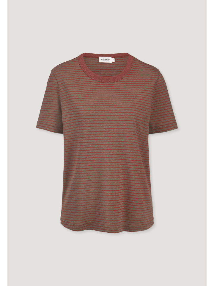 Streifen T-Shirt Relaxed in mocca