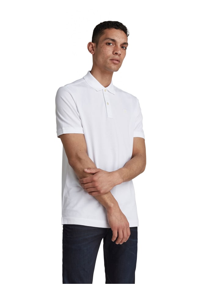 Dunda Slim Poloshirt white