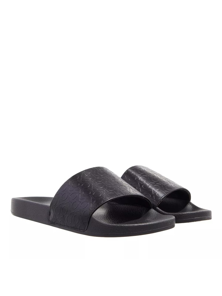 Calvin Klein Pool Slide Hf Mono Black Mono in black gunstig kaufen limango