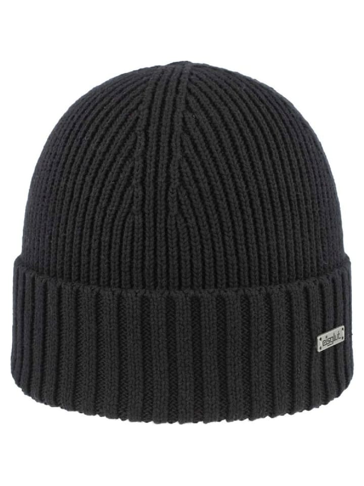 Strickmütze in schwarz