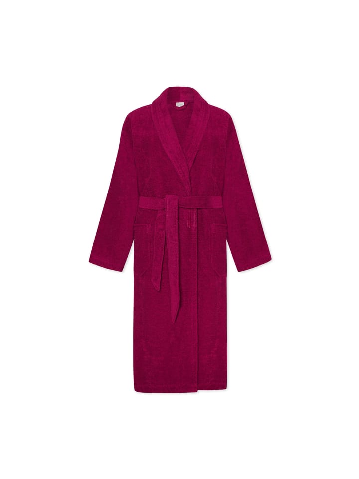 Schalkragenmantel Homewear in berry