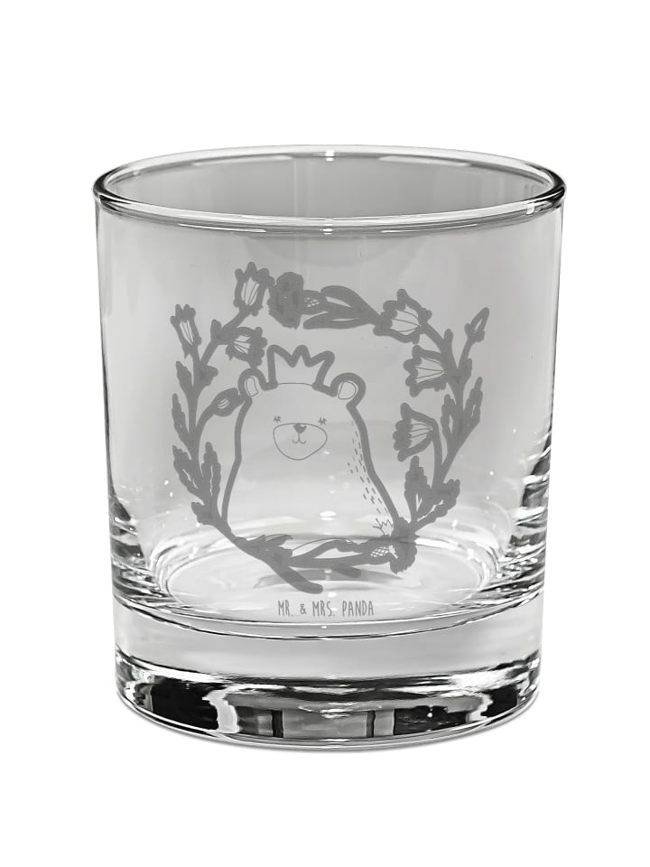 Glas Bär Königin ohne Spruch in Transparent
