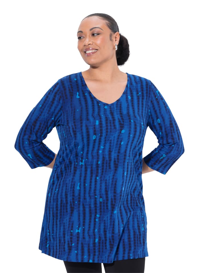 Longshirt in royalblau