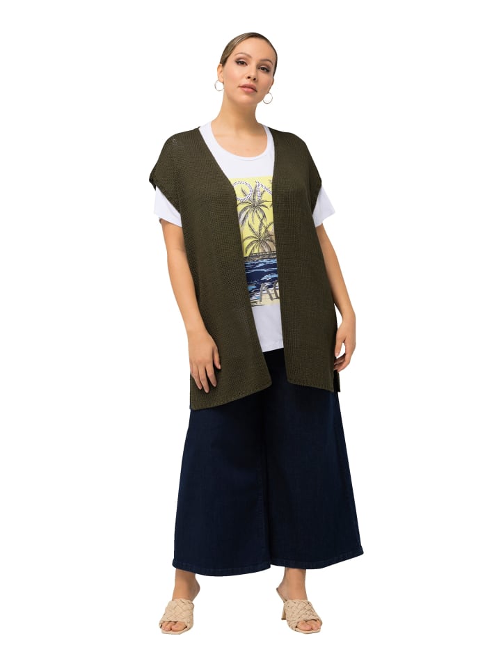 Strickjacke in waldgrün