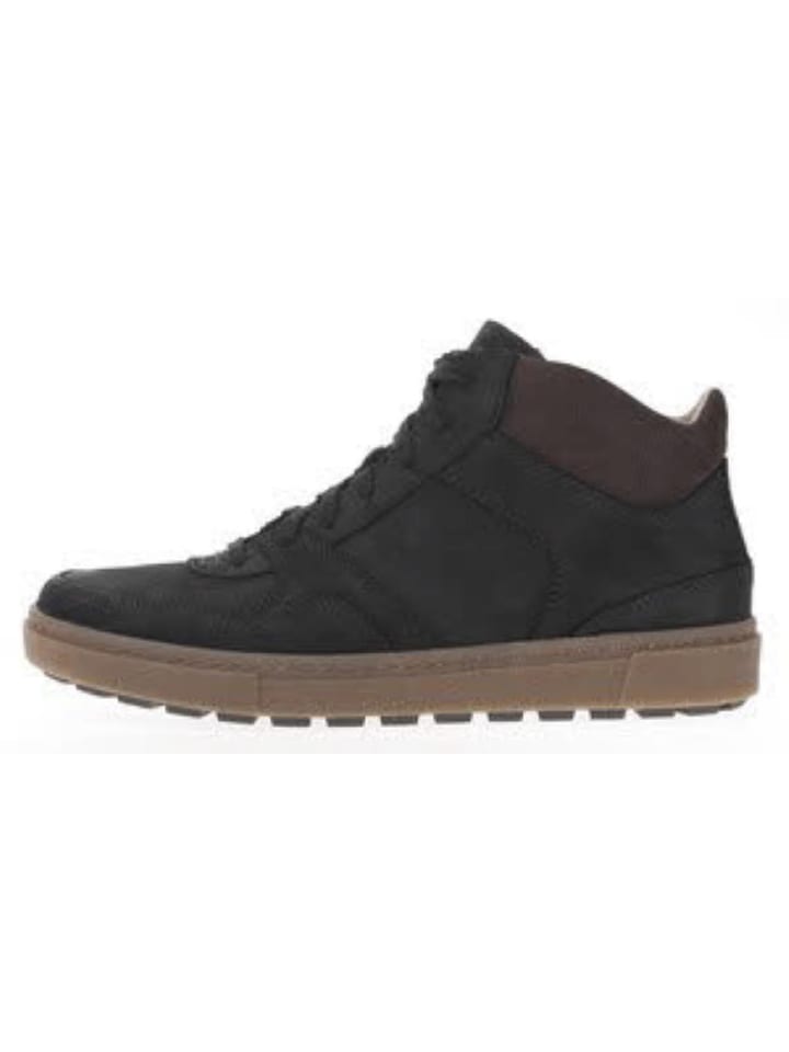 Schnürstiefelette in schwarz