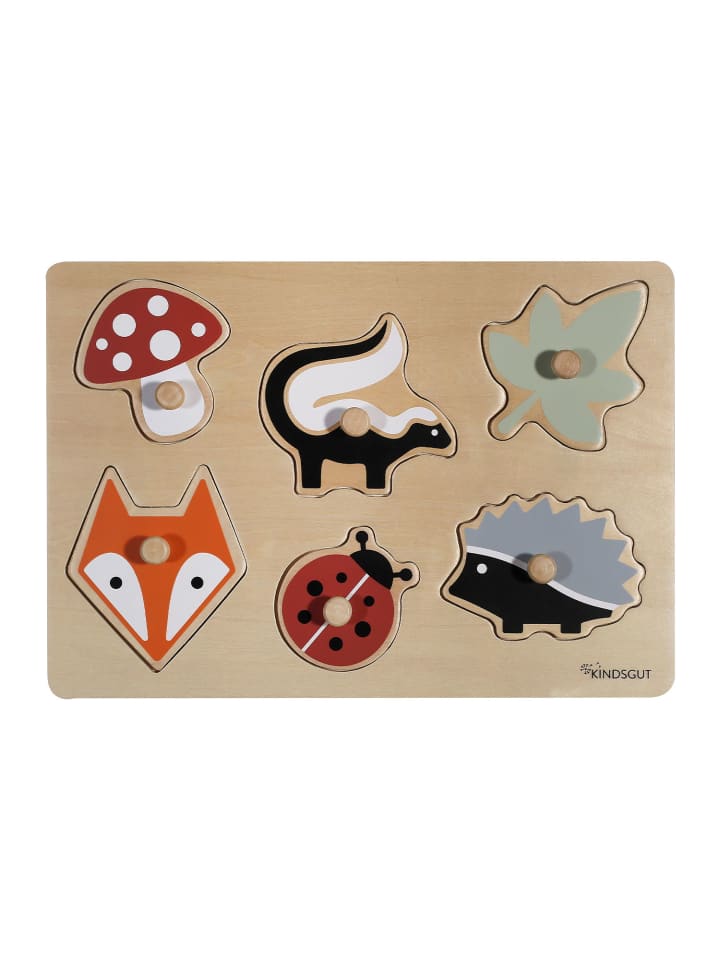 Steckpuzzle in Wald Design