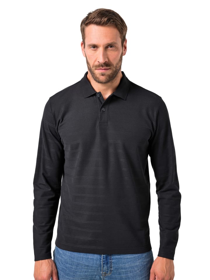 Poloshirt in schwarz