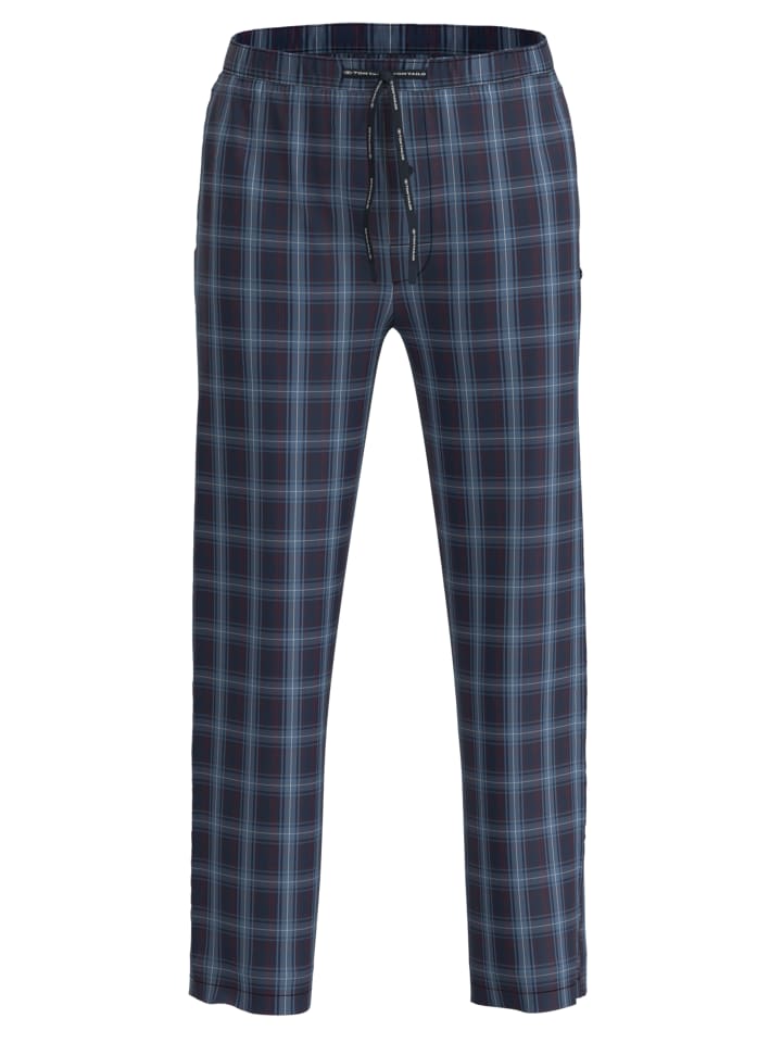 Pyjamahose Dakota in blau-dunkel-Karo