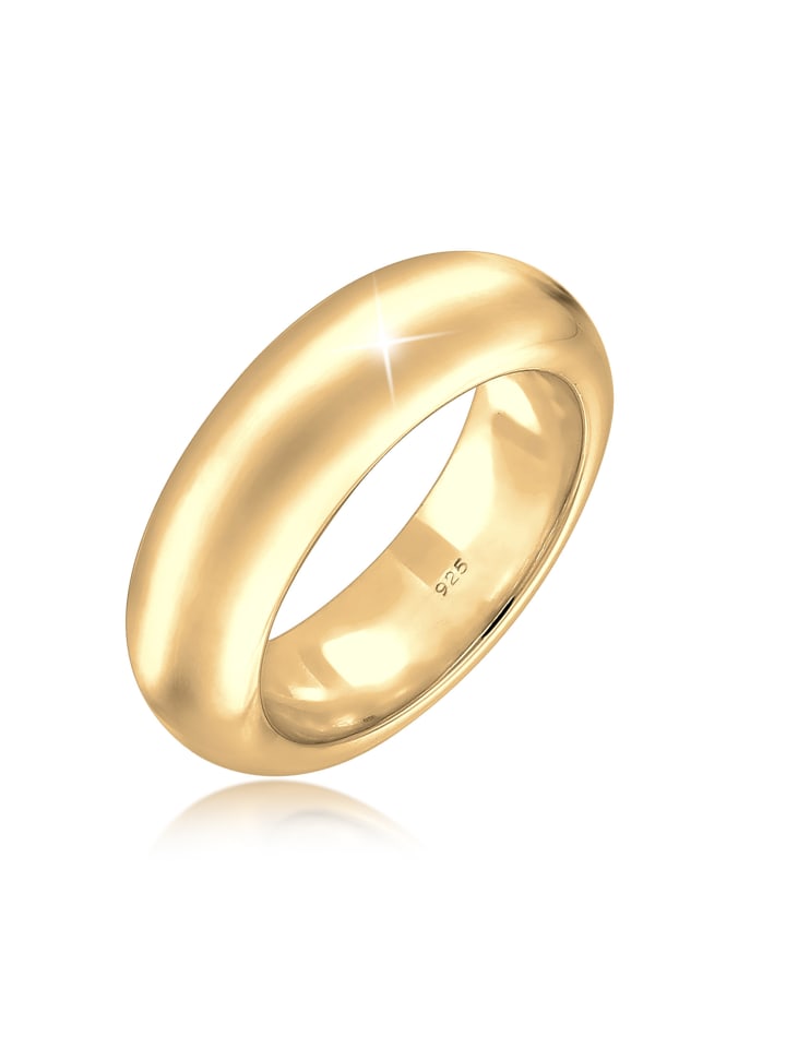 Ring 925 Sterling Silber Cocktailring in Gold